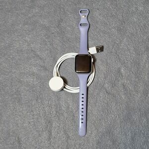 Apple Watch Series 6 40mm Stainless Steel Silver Watch Silicone Band FOR PARTS